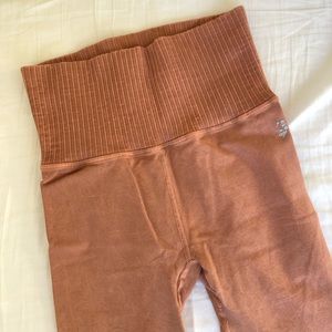 FREE PEOPLE orange leggings